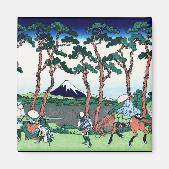 Imán Hokusai Fuji View de Japón oriental de Guay (Frente)