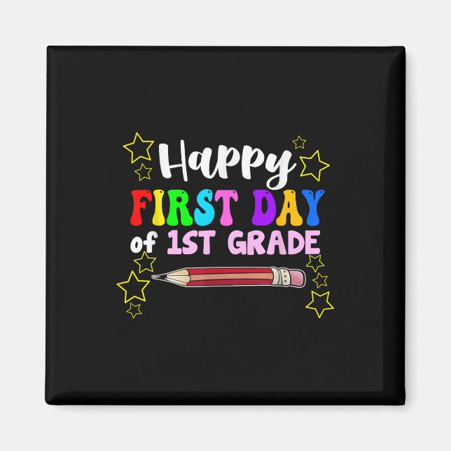 Imán Hola 1er Grado 2034 Feliz Primer Día De Primer Gra (Frente)