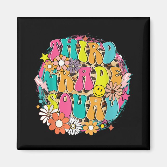 Imán Hola Camisa de tercer grado - Chicas de tercer gra (Frente)