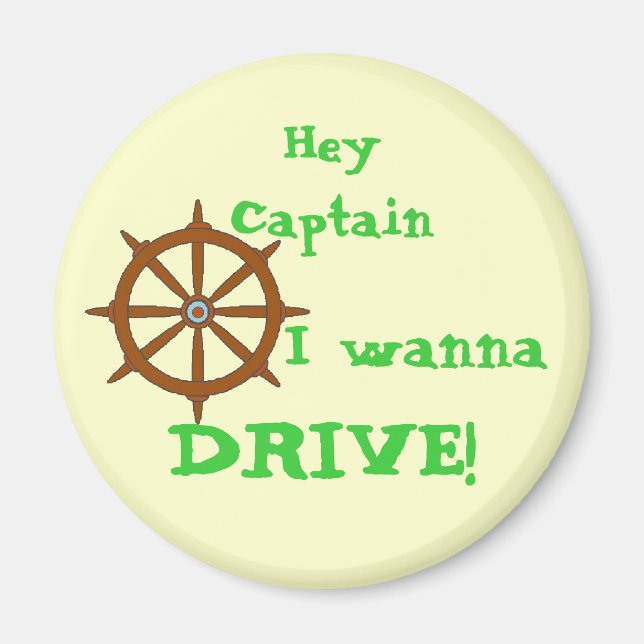 Imán Hola Capitán Amarillo (Frente)