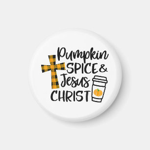 Imán Hola Carne de Calabaza de Otoño y Jesucristo Cae C