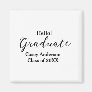 Imán Hola clase de graduados de 20XX nombre felicitacio