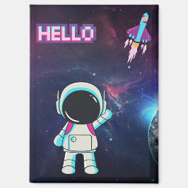 Imán Hola desde el espacio,