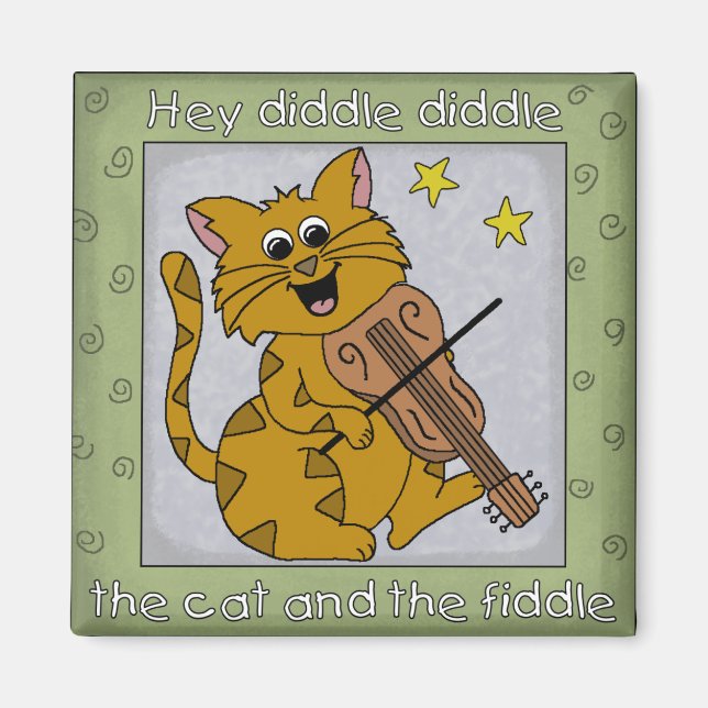 Imán Hola Diddle Diddle, Nursery Rhyme Magnet (Frente)