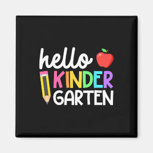 Imán Hola equipo de kindergarten Kinder Byck al profeso