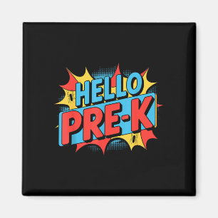 Imán Hola equipo de pre-k preescolar araña de vuelta a 