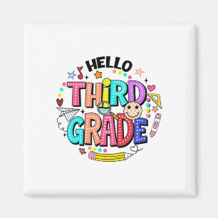 Imán Hola Equipo de Tercer Grado 3er Grado Regreso a la