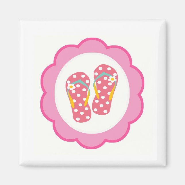 Imán Hola Flip Flops (Frente)