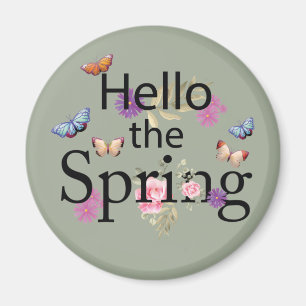 Imán Hola, Flor De Primavera
