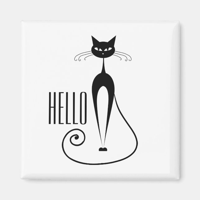 Imán Hola, gato (Frente)