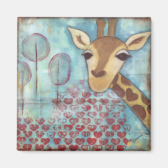 Imán Hola ~ Giraffe Magnet (Frente)