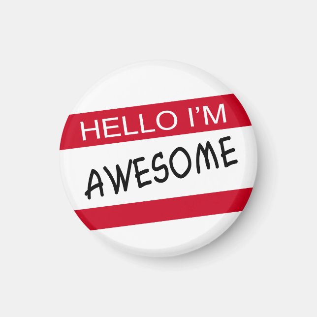 Imán Hola Im Awesome (Frente)