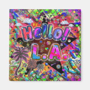 Imán ¡Hola! ¡Imán de Los Ángeles!