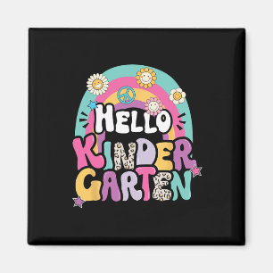 Imán Hola Kindergarten De Vuelta Al Chica De Maestros