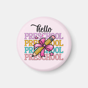 Imán Hola Lápiz de profesorado colorido preescolar