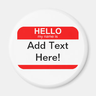 Imán Hola Mi nombre es flexible