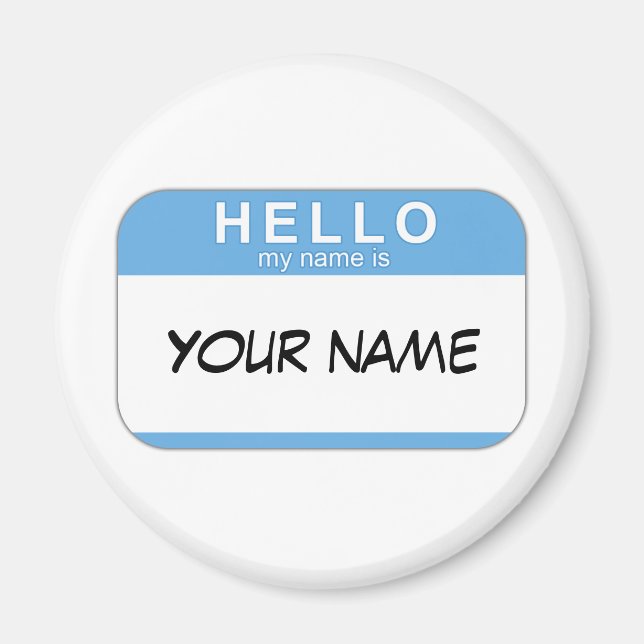 Imán Hola Mi nombre es Magnet (Frente)