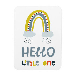 Imán Hola mi pequeño arcoiris