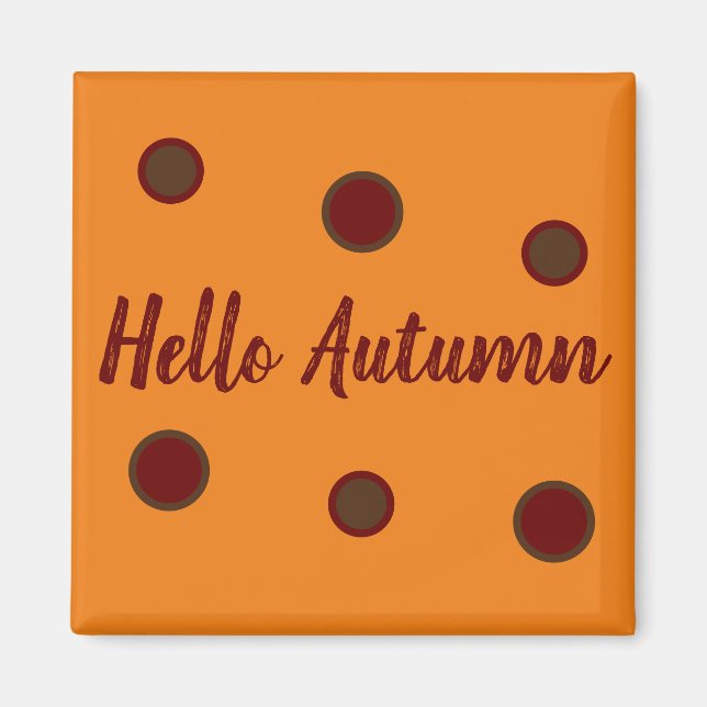 Imán Hola Otoño (Frente)