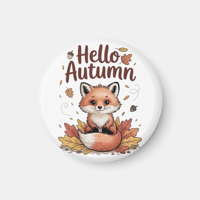 Imán Hola Otoño (Frente)