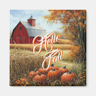 Imán Hola otoño Día de Acción de Gracias Calabazas de g
