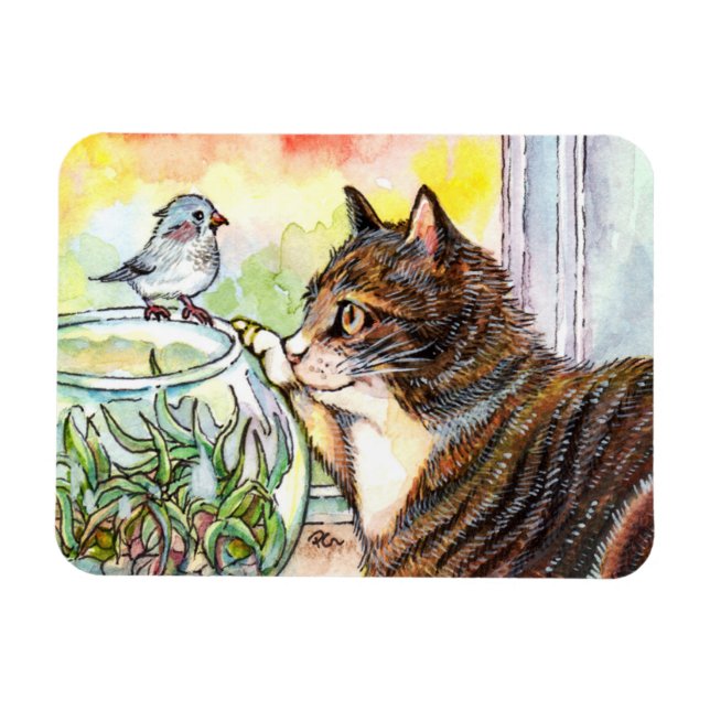 Imán Hola pequeño pájaro (Horizontal)