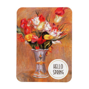 Imán Hola, primavera. Regalo de Pascua Personalizado Be