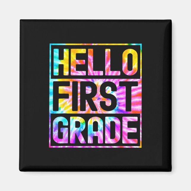 Imán Hola primer grado de vuelta a la escuela primer gr (Frente)