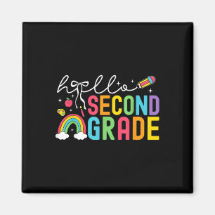 Imán Hola Profesora de Segundo Grado Coquette Bow Vuelt