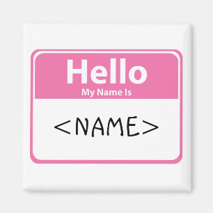 Imán Hola Rosa Mi nombre es,<NAME>