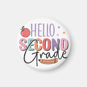 Imán Hola segundo grado de vuelta a la escuela