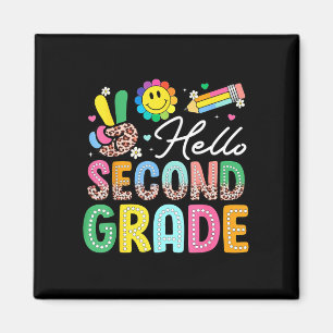 Imán Hola segundo grado de vuelta al cole 2do grado