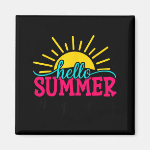 Imán Hola Verano Último Día de Escuela Profesor Estudia