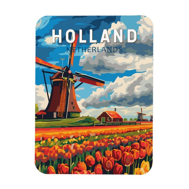 Imán Holanda Holanda Viajes de arte (Vertical)