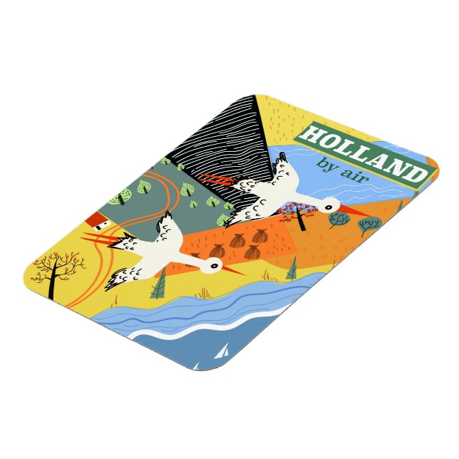 Imán Holanda por impresión de vacaciones de cosecha de  (Lado Izquierdo)