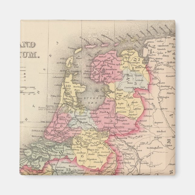 Imán Holanda y Bélgica (Frente)