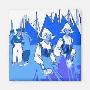 Imán Holandés azul, Chicas