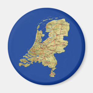 Imán holandés del mapa