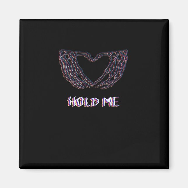 Imán Hold Me Classic - Skeleton Hand Heart (Frente)