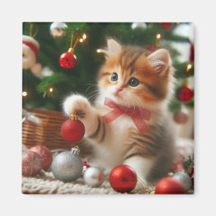 Imán Holiday Kitten Magnet