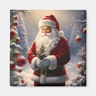 Imán Holiday Santa Magnet