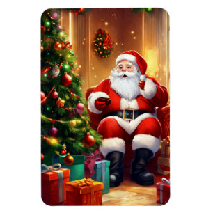 Imán Holiday Santa Magnet