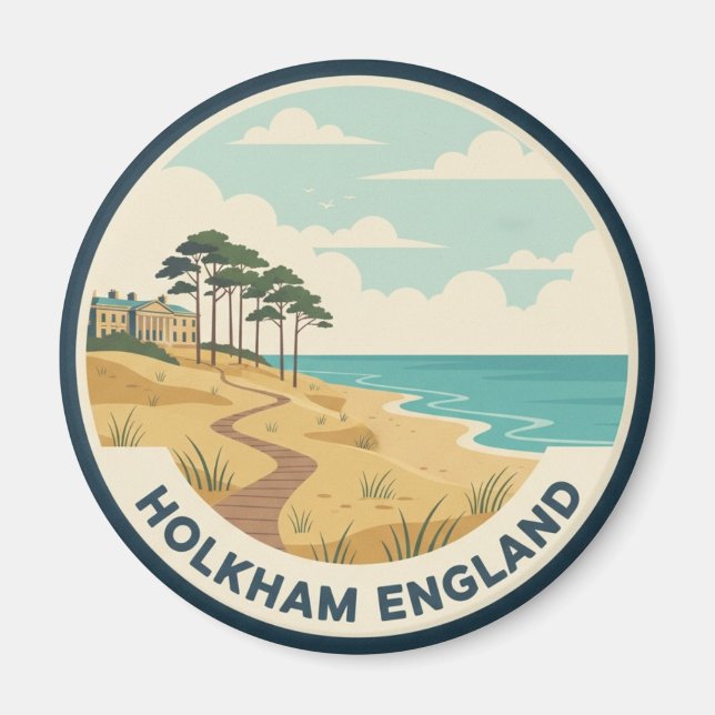 Imán Holkham Norfolk England Travel (Frente)