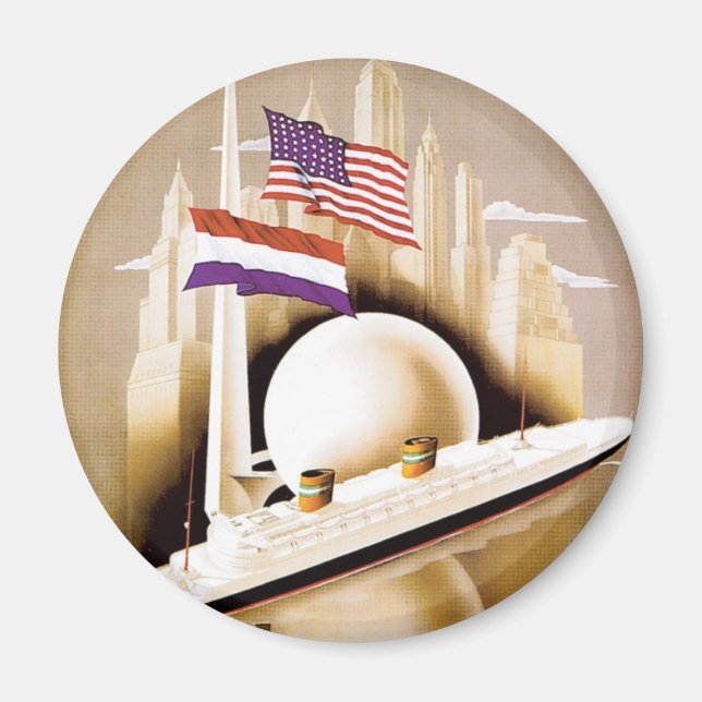 Imán Holland America Line New York (Frente)