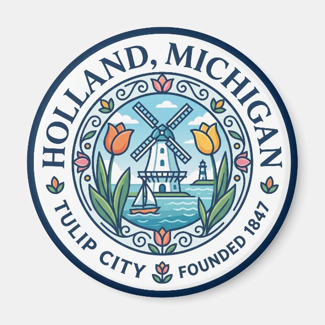 Imán Holland, Michigan Michigan (Frente)