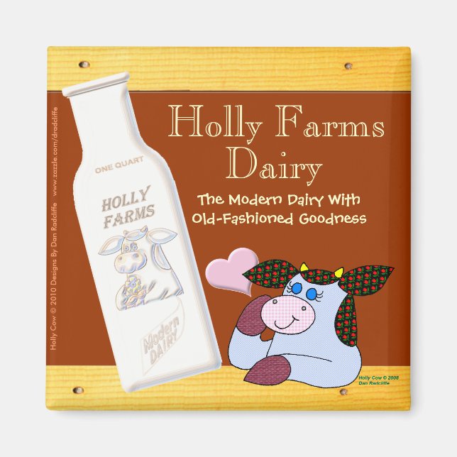 Imán Holly Farms Dairy (Frente)