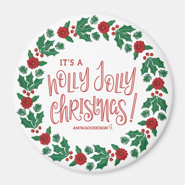 Imán Holly Jolly Magnet (Frente)