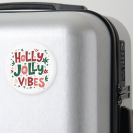 Imán Holly Jolly Vibes Navidades Magnet