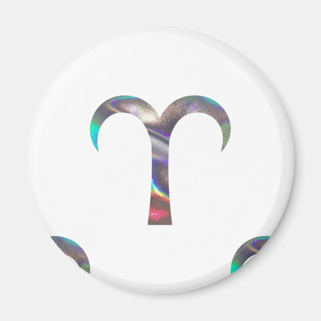 Imán holograma Aries (Frente)