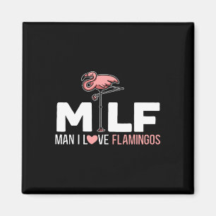 Imán Hombre Amo Flamingos Aves Amante Verano Flamingo